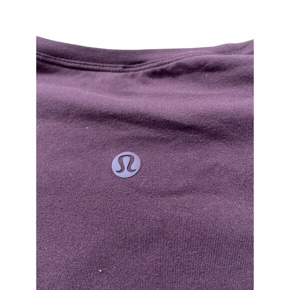 Lululemon Women's Size 2 Burgundy Maroon Ease of Mind Athleisure Top Stretch - Picture 5 of 6